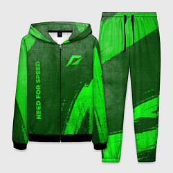 Костюм мужской Need for Speed - green gradient вертикально, цвет: 3D-черный