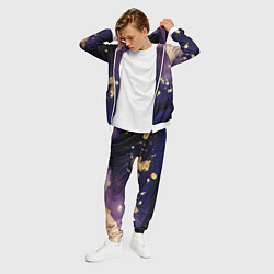 Костюм мужской Золотая краска на текстуре, цвет: 3D-белый — фото 2