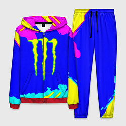 Костюм мужской Monster energy краски цветные, цвет: 3D-красный