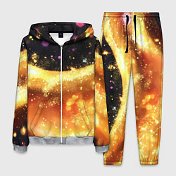 Костюм мужской Черно-золотой фон текстуры с блеском, цвет: 3D-меланж