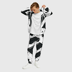 Костюм мужской Color black white, цвет: 3D-белый — фото 2