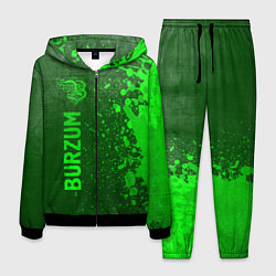 Костюм мужской Burzum - green gradient по-вертикали, цвет: 3D-черный