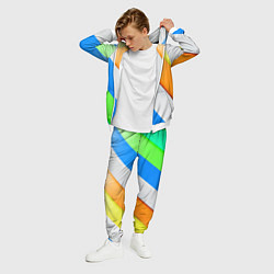 Костюм мужской Striped, цвет: 3D-белый — фото 2