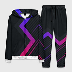 Мужской костюм Color black line