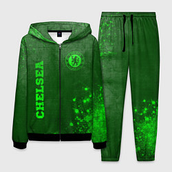 Костюм мужской Chelsea - green gradient вертикально, цвет: 3D-черный