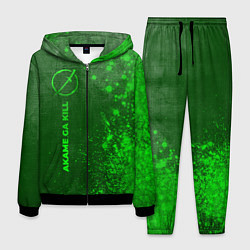 Костюм мужской Akame ga Kill - green gradient по-вертикали, цвет: 3D-черный