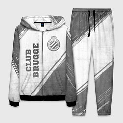 Костюм мужской Club Brugge - white gradient вертикально, цвет: 3D-черный