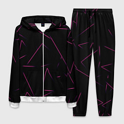 Костюм мужской Color pink line, цвет: 3D-белый