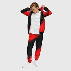 Костюм мужской Sporting - red gradient вертикально, цвет: 3D-черный — фото 2