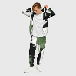 Костюм мужской Футбол на фоне брызг красок, цвет: 3D-белый — фото 2