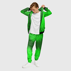 Костюм мужской Mini - green gradient по-вертикали, цвет: 3D-черный — фото 2