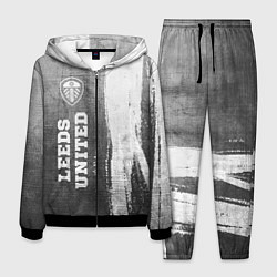 Мужской костюм Leeds United - grey gradient по-вертикали