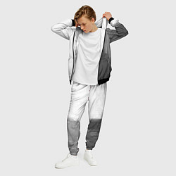 Костюм мужской Suzuki - white gradient по-вертикали, цвет: 3D-черный — фото 2