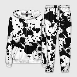 Мужской костюм Брызги черной краски