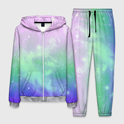 Мужской костюм Космический бледный розово-синий