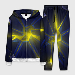 Костюм мужской Разлом космических неоновых плит, цвет: 3D-белый