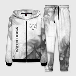 Костюм мужской Watch Dogs - white gradient вертикально, цвет: 3D-черный