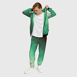 Костюм мужской Градиент текстурный зелёный, цвет: 3D-черный — фото 2