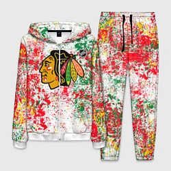 Костюм мужской Chicago Blackhawks NHL white, цвет: 3D-белый