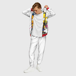 Костюм мужской Рисунок красками Барт Симпсон, цвет: 3D-красный — фото 2