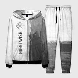 Костюм мужской Nightwish - white gradient по-вертикали, цвет: 3D-черный