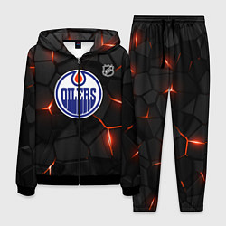 Костюм мужской Эдмонтон Ойлерз - НХЛ хоккей, цвет: 3D-черный