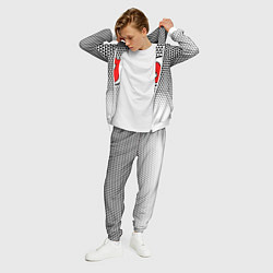 Костюм мужской Нью Джерси Девилз - геометрический градиент, цвет: 3D-белый — фото 2