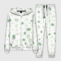 Мужской костюм Текстура белой гавайской рубашки