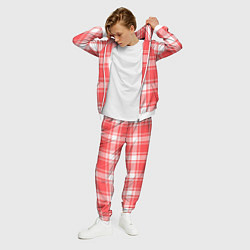 Костюм мужской Checked red white, цвет: 3D-белый — фото 2