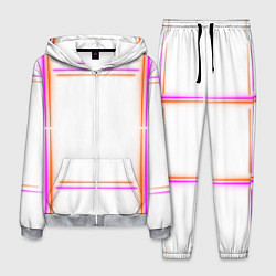 Мужской костюм Neon white orange pink