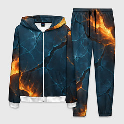 Мужской костюм Разлом плит с огнем