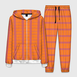 Мужской костюм Color orange cage
