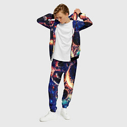 Костюм мужской Фантастический космос планеты, цвет: 3D-черный — фото 2