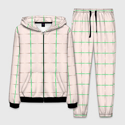 Костюм мужской Color white stripes, цвет: 3D-черный