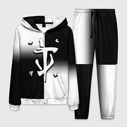 Костюм мужской Doom black geometry, цвет: 3D-белый
