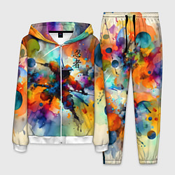 Мужской костюм Ninja - watercolor impressionism