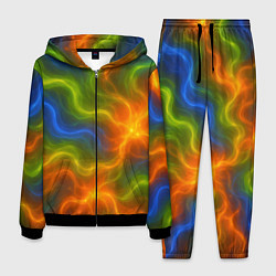 Костюм мужской Разноцветный дым, цвет: 3D-черный