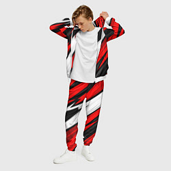 Костюм мужской ФК Милан - абстракция, цвет: 3D-белый — фото 2