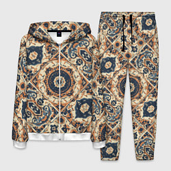 Костюм мужской Узоры калейдоскопа, цвет: 3D-белый