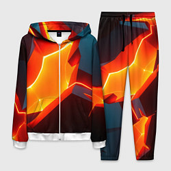 Костюм мужской Neon orange, цвет: 3D-белый