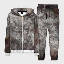 Костюм мужской Абстракция - gray stone, цвет: 3D-белый