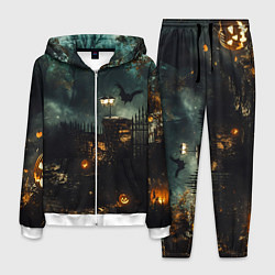 Костюм мужской Ночь тыкв и теней, цвет: 3D-белый