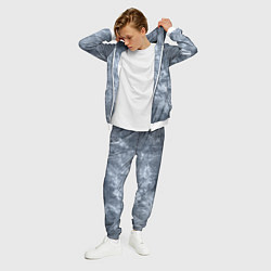 Костюм мужской Абстракция - gray-blue, цвет: 3D-белый — фото 2