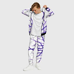 Костюм мужской Color white purple, цвет: 3D-черный — фото 2