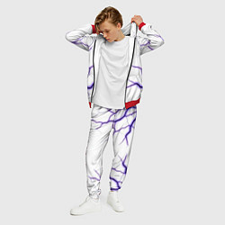 Костюм мужской Color white purple, цвет: 3D-красный — фото 2