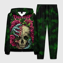 Костюм мужской BFMV: Roses Skull, цвет: 3D-черный