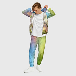 Костюм мужской Радужный единорог, цвет: 3D-белый — фото 2