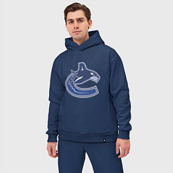 Мужской костюм оверсайз Vancouver Canucks, цвет: тёмно-синий — фото 2