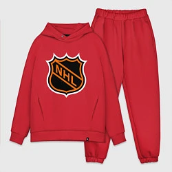 Мужской костюм оверсайз NHL, цвет: красный