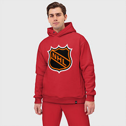 Мужской костюм оверсайз NHL, цвет: красный — фото 2